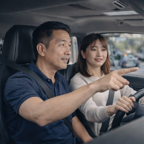 教练指导学员驾驶